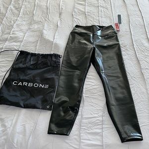 Carbon 38 shiny liquid leather legging